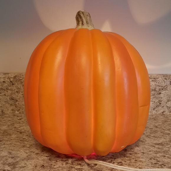 RARE Vintage Light Up Laughing Pumpkin Halloween Decoration 1995 Trendmasters - Picture 2 of 6